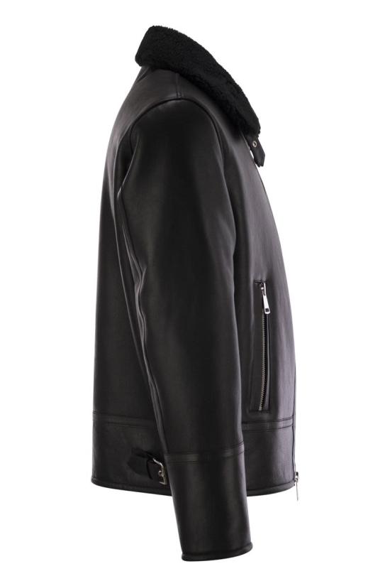  돈답 가죽 자켓 UJ934PL0547UXXX 999 BLACK - DONDUP