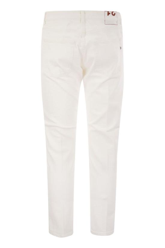  돈답 스트레이트 팬츠 UP576BS0033UDR4 000 WHITE - DONDUP