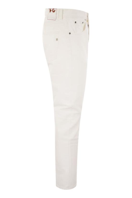  돈답 스트레이트 팬츠 UP576BS0033UDR4 000 WHITE - DONDUP