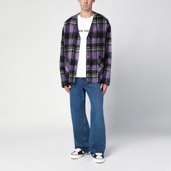 24FW 팜앤젤스 긴팔 셔츠 PMES030F24FAB001 3503 PURPLE - PALM ANGELS