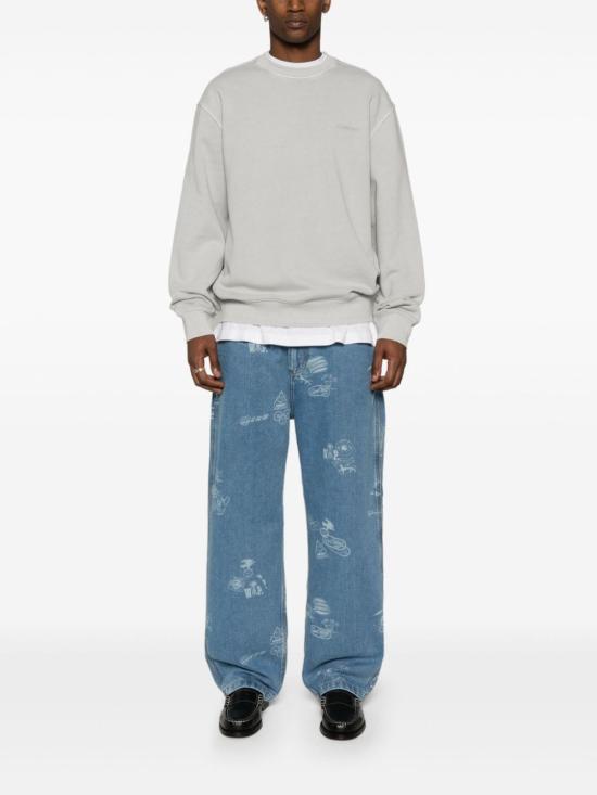  칼하트 WIP 더스터 스크립트 스웨트셔츠 I03306529JGD Grey - CARHARTT WIP