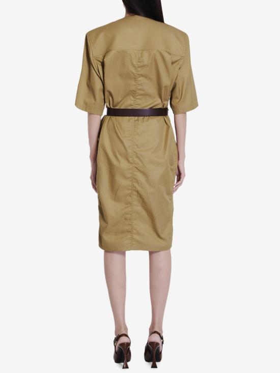  생로랑 트윌 코튼 드레스 790089Y3A99 2611 NUDE NEUTRALS - SAINT LAURENT