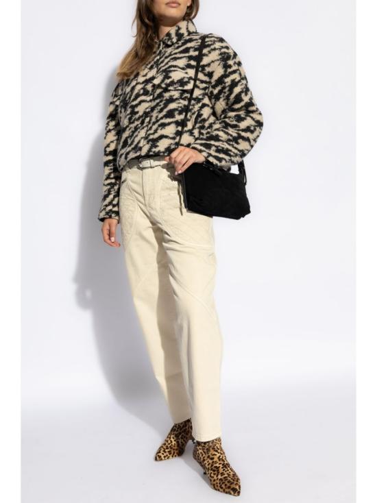 24FW 이자벨마랑 무스탕 MA0291FAB3D02EBKBE BLACK BEIGE - ISABEL MARANT