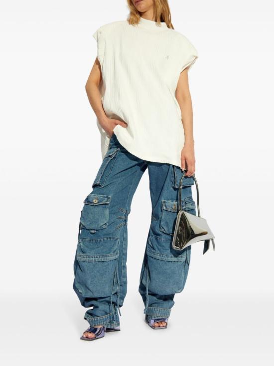 24FW 디 아티코 반팔 티셔츠 247WCT182J048001 White - THE ATTICO