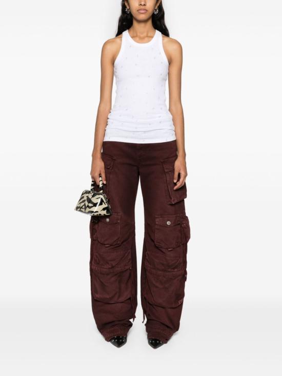 24FW 디 아티코 민소매 티셔츠 247WCT276J051L480 White - THE ATTICO