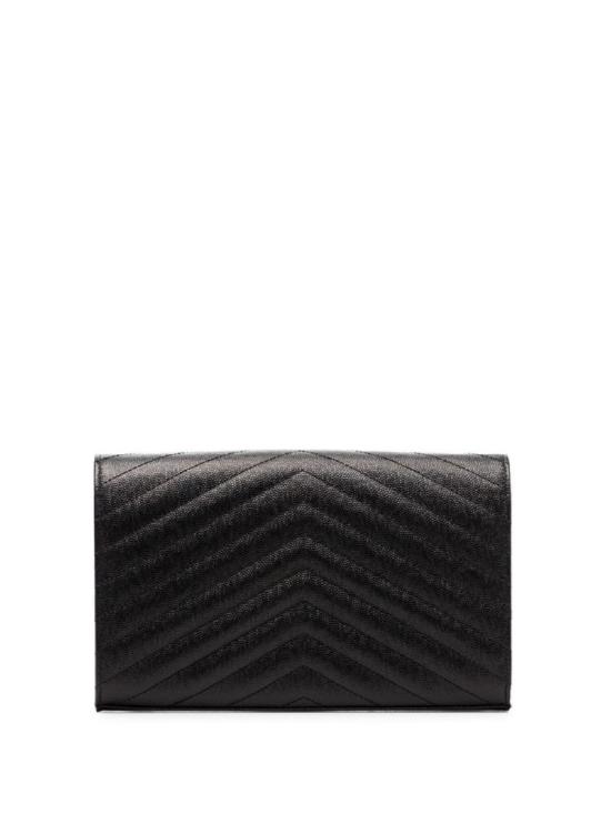 26FW 생로랑 레더 카산드라 체인 월렛 377828BOW01 1000 BLACK - SAINT LAURENT