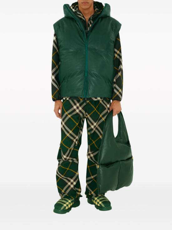  버버리 스트레이트 팬츠 8082034 B8660 GREEN - BURBERRY