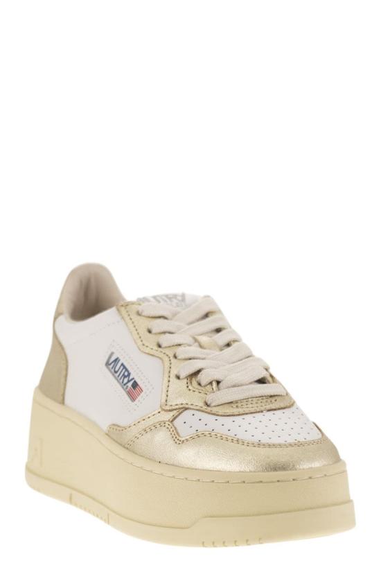  오트리 메달리스트 플랫폼 스니커즈 PTLW WB16 WHITE GOLD - AUTRY