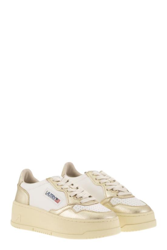  오트리 메달리스트 플랫폼 스니커즈 PTLW WB16 WHITE GOLD - AUTRY
