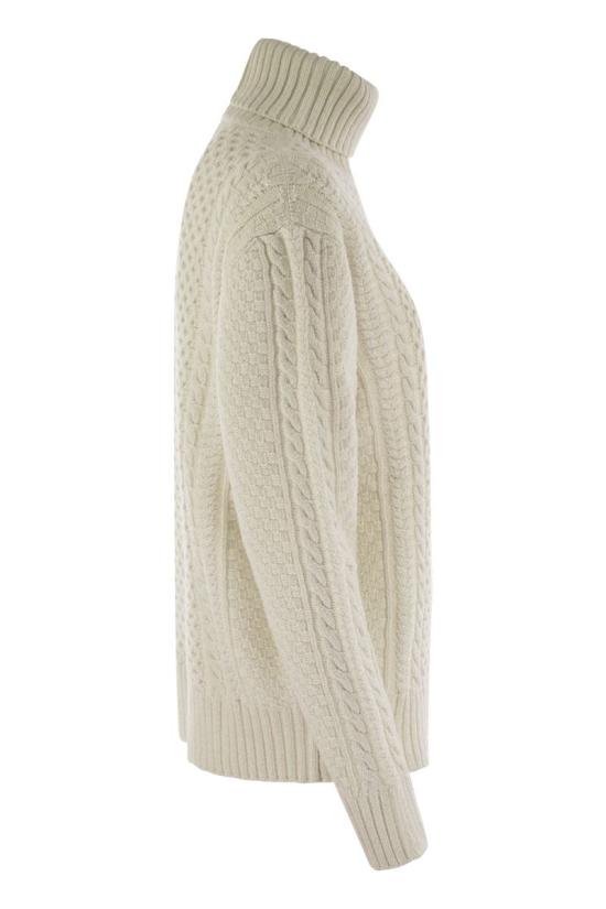  파비아나 필리피 스페셜 워크맨십 터틀넥 스웨터 MAD224F032L002 25 WHITE - FABIANA FILIPPI