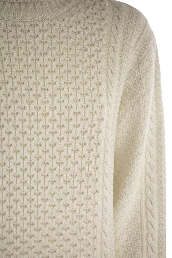  파비아나 필리피 스페셜 워크맨십 터틀넥 스웨터 MAD224F032L002 25 WHITE - FABIANA FILIPPI