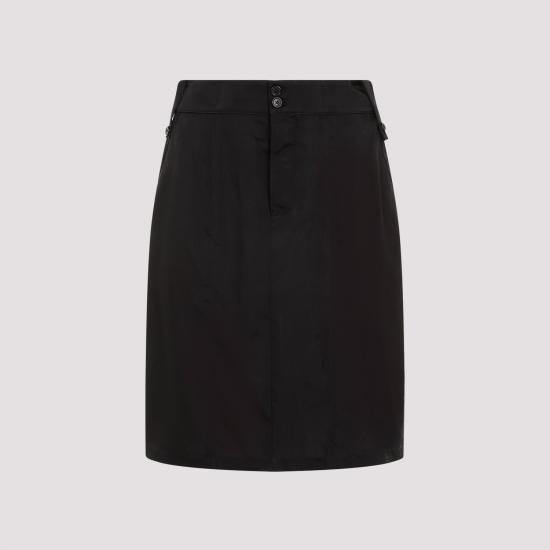  생로랑 미디 스커트 773304Y3I83 1000 BLACK - SAINT LAURENT