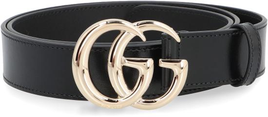  구찌 GG 마몽 씬 벨트 6258390AAA5 1000 black - GUCCI