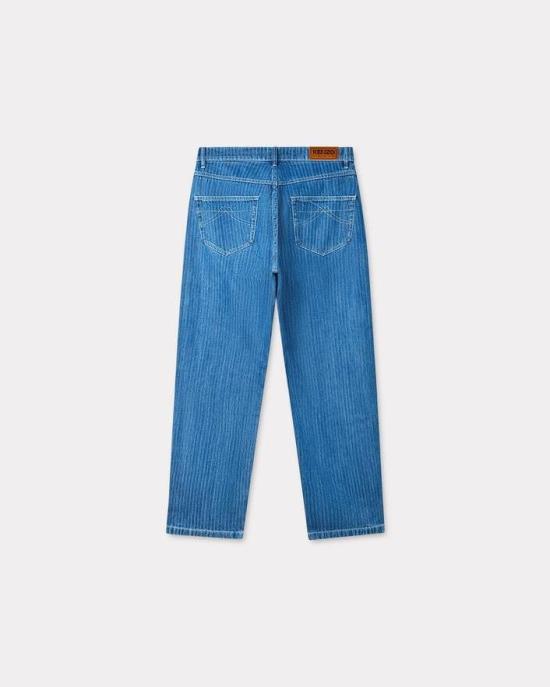  겐조 스트레이트 팬츠 FE65DP4106F4 STONEBLCH - KENZO