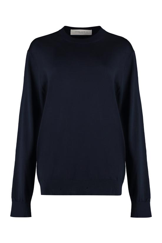  골든구스 라운드넥 스웨터 GMP00947P000665 50501 blue