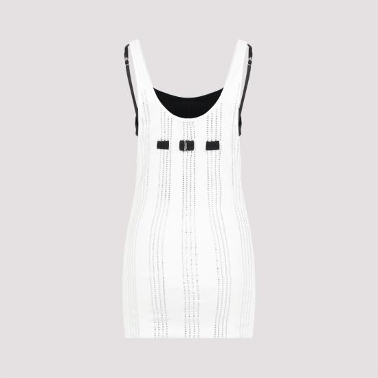 24FW 디 아티코 민소매 티셔츠 247WCT322J048T 001 WHITE - THE ATTICO