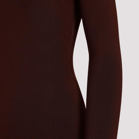 25FW 생로랑 미디 원피스 782641Y76EO 2020 BROWN - SAINT LAURENT