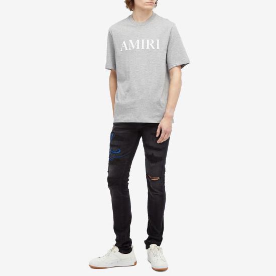 24FW 아미리 반팔 티셔츠 AMJYTE1073 GREY - AMIRI