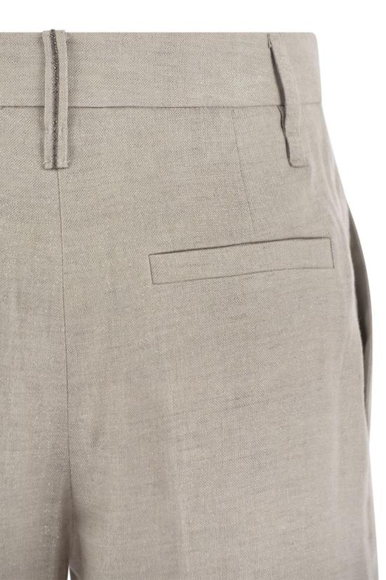  브루넬로 쿠치넬리 스트레이트 팬츠 MH567P8492 C011 LIGHT GREY - BRUNELLO CUCINELLI