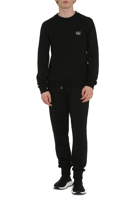  돌체앤가바나 긴팔 티셔츠 G9ABJTG7F2G N0000 black - DOLCE & GABBANA