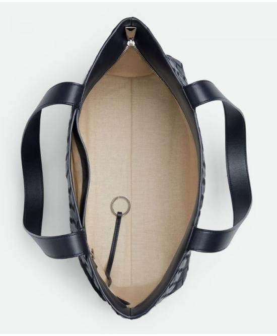  보테가베네타 스몰 인트레치아토 지퍼 토트백 795628V2HL1 8838 black - BOTTEGA VENETA