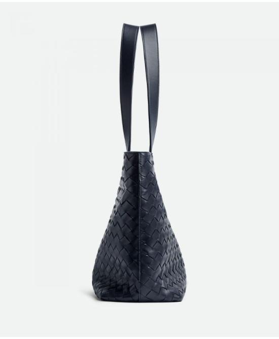  보테가베네타 스몰 인트레치아토 지퍼 토트백 795628V2HL1 8838 black - BOTTEGA VENETA