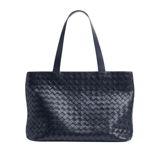  보테가베네타 스몰 인트레치아토 지퍼 토트백 795628V2HL1 8838 black - BOTTEGA VENETA