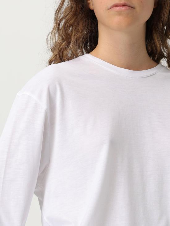 25FW 토템 긴팔 티셔츠 253WRT0588FB0419 047 White - TOTEME