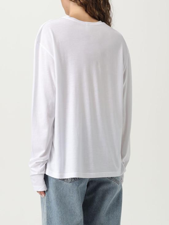 25FW 토템 긴팔 티셔츠 253WRT0588FB0419 047 White - TOTEME