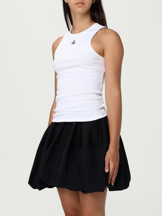 25FW 비비안웨스트우드 민소매 티셔츠 3G01003ZJ009C A401 White - VIVIENNE WESTWOOD