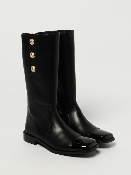 25FW [키즈] 발망 슈즈 BX0A46Z1574 930OR Black - BALMAIN