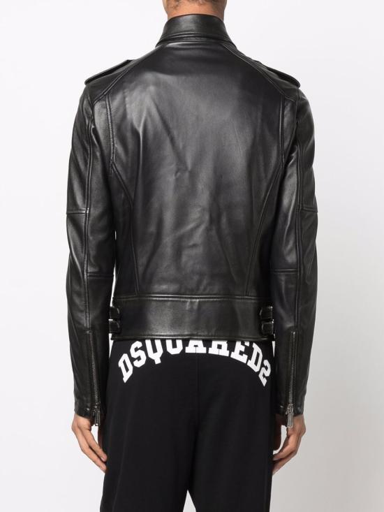 24FW 디스퀘어드2 바이커 자켓 S74AM1329SY1491900 BLACK - DSQUARED2