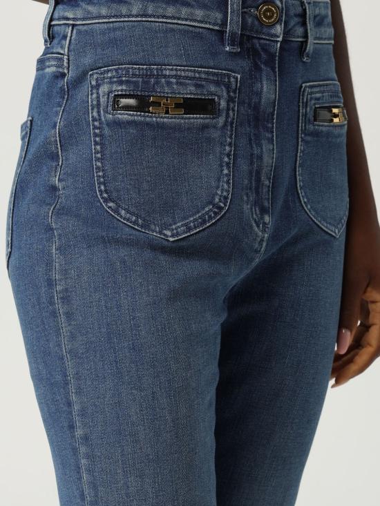 25FW 엘리자베타프랜치 데님 팬츠 PJ12N 104 Blue - ELISABETTA FRANCHI