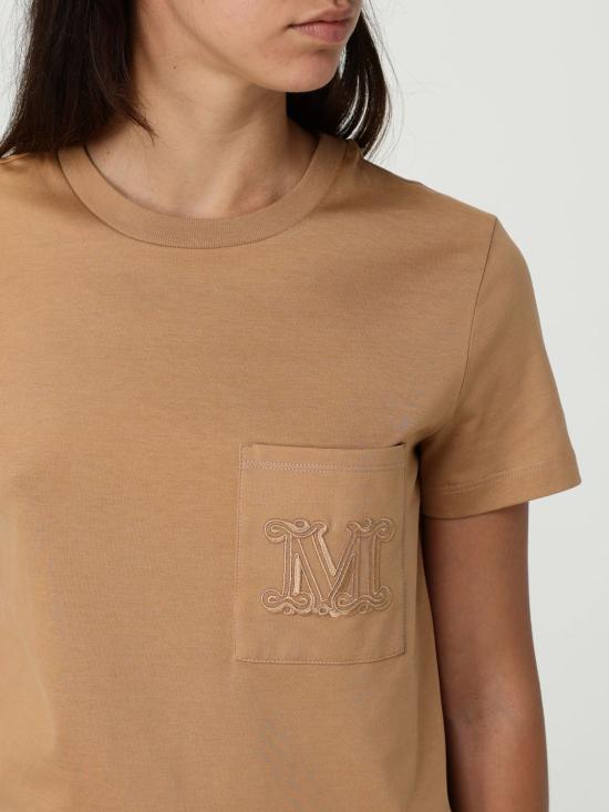 25FW 막스마라 반팔 티셔츠 2521946041600 003 Camel - MAX MARA