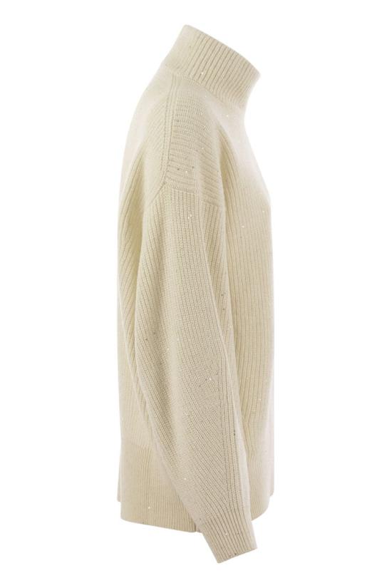  브루넬로 쿠치넬리 터틀넥 MBM756904P C509 CREAM - BRUNELLO CUCINELLI