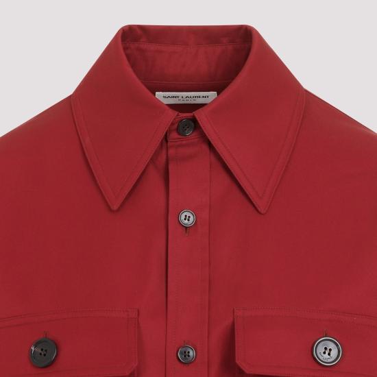 25FW 생로랑 셔츠 786696Y3A99 6287 RED - SAINT LAURENT