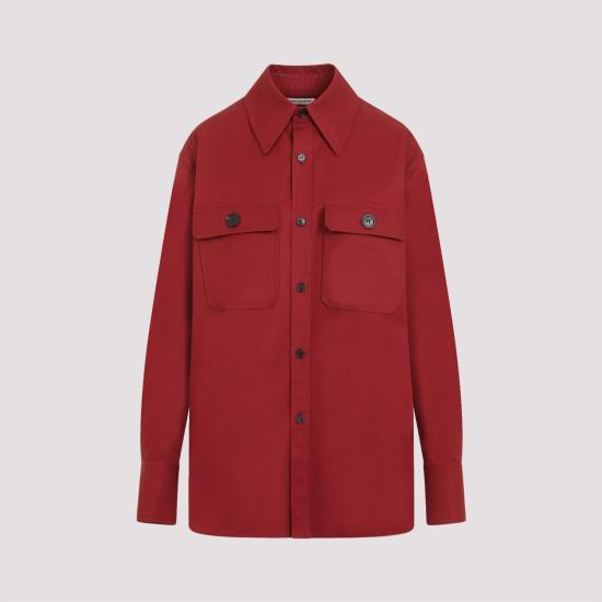 25FW 생로랑 셔츠 786696Y3A99 6287 RED - SAINT LAURENT