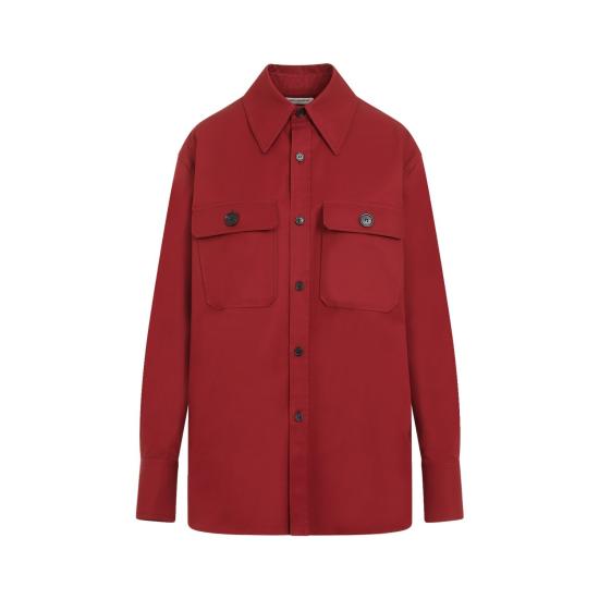 25FW 생로랑 셔츠 786696Y3A99 6287 RED