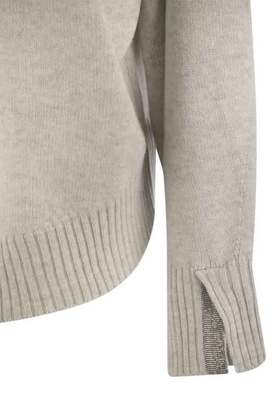  브루넬로 쿠치넬리 터틀넥 M12722304P C2719 LIGHT GREY - BRUNELLO CUCINELLI