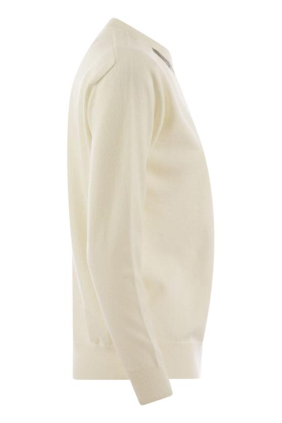  브루넬로 쿠치넬리 모닐리 캐시미어 니트 M12167900P C2723 CREAM - BRUNELLO CUCINELLI