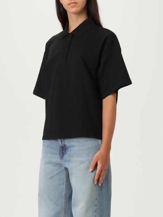 25FW 생로랑 폴로 티셔츠 841963Y37HC 1000 Black - SAINT LAURENT