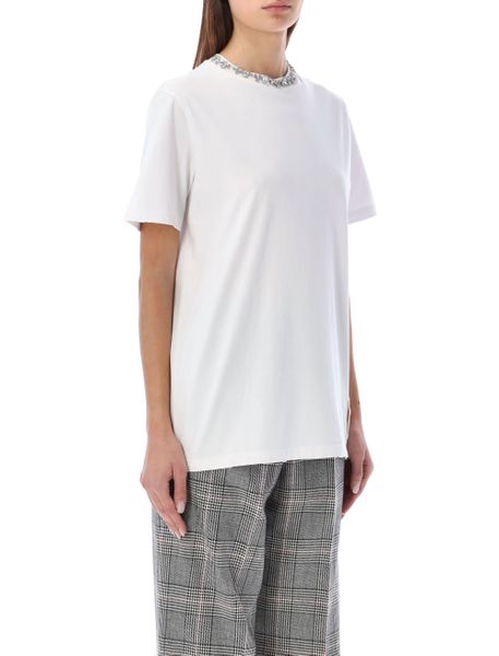  골든구스 카보숑 크리스탈 티셔츠 GWP01220P00067310363 VINTAGE WHITE - GOLDEN GOOSE