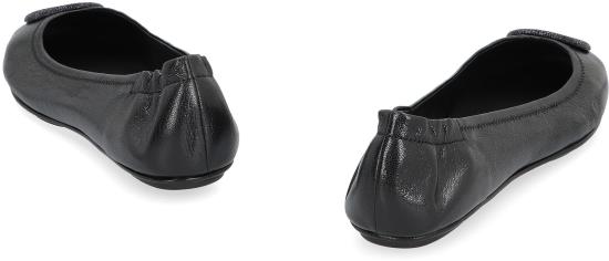 25SS 토리버치 미니 트래블 발레 플랫 슈즈 155637 006 black - TORY BURCH