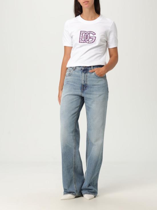 25FW 돌체앤가바나 반팔 티셔츠 F8V61ZGDC6U W0800 White - DOLCE & GABBANA