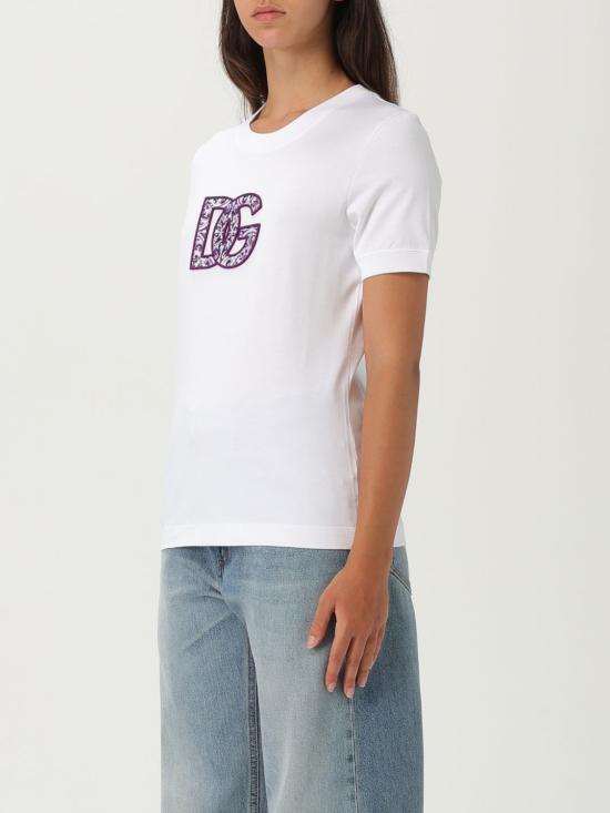 25FW 돌체앤가바나 반팔 티셔츠 F8V61ZGDC6U W0800 White - DOLCE & GABBANA
