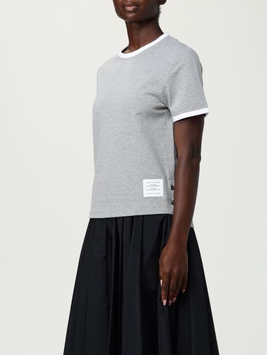 25FW 톰브라운 반팔 티셔츠 FJS075A00042 055 Grey - THOM BROWNE