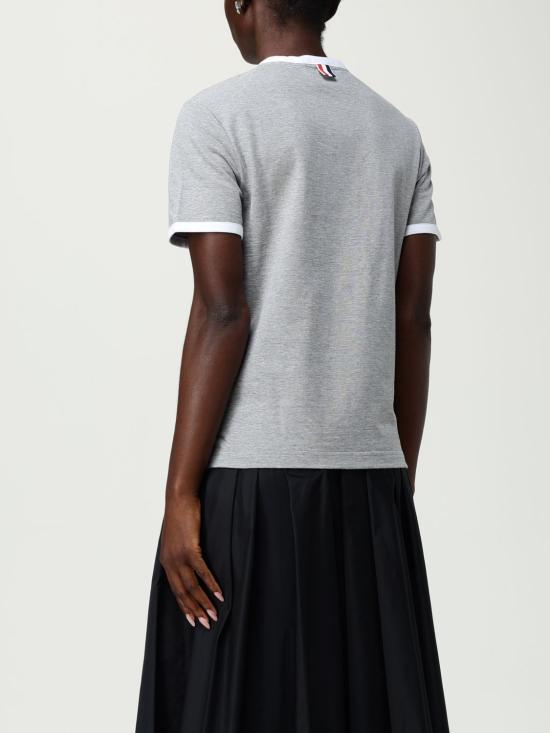25FW 톰브라운 반팔 티셔츠 FJS075A00042 055 Grey - THOM BROWNE
