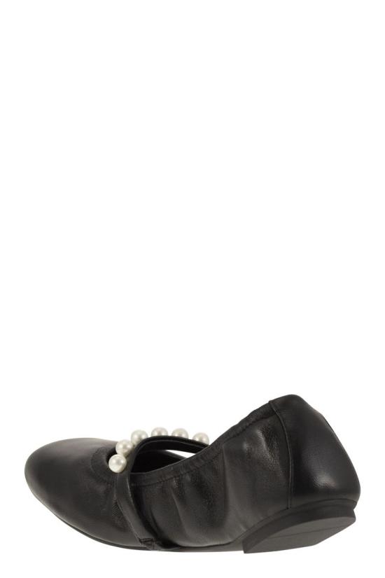  스튜어트 와이츠먼 플랫 슈즈 SF896BLK BLACK - STUART WEITZMAN