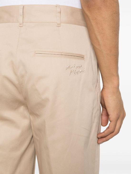  메종키츠네 스트레이트 팬츠 MM01120WW0078 P218 Beige - MAISON KITSUNE