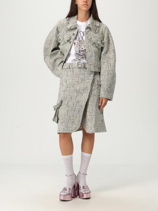 25FW 가니 자켓 W0512 693 Blue - GANNI